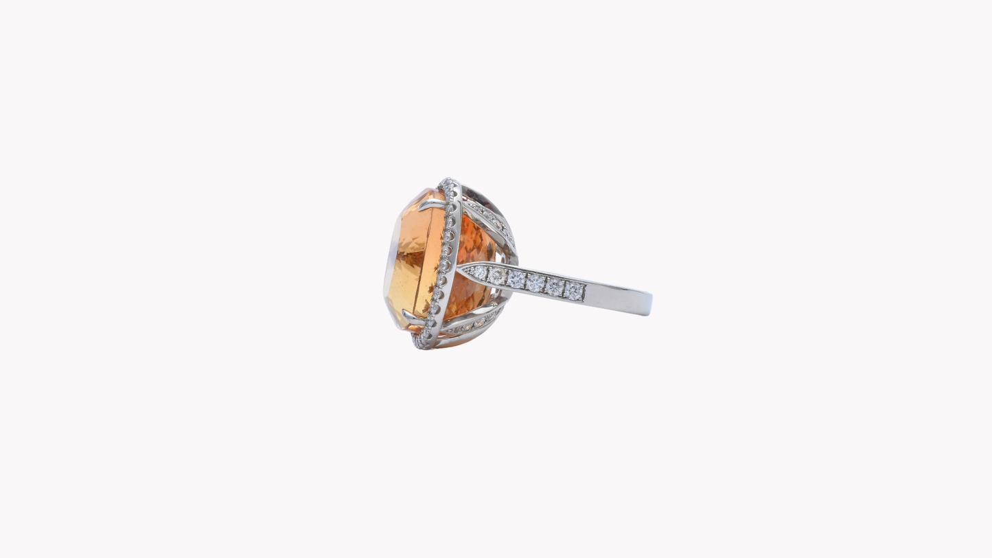 Imperial Topaz Ring Pt950_Rara Bellezza 〜ララ ベレーツァ 稀代の美〜