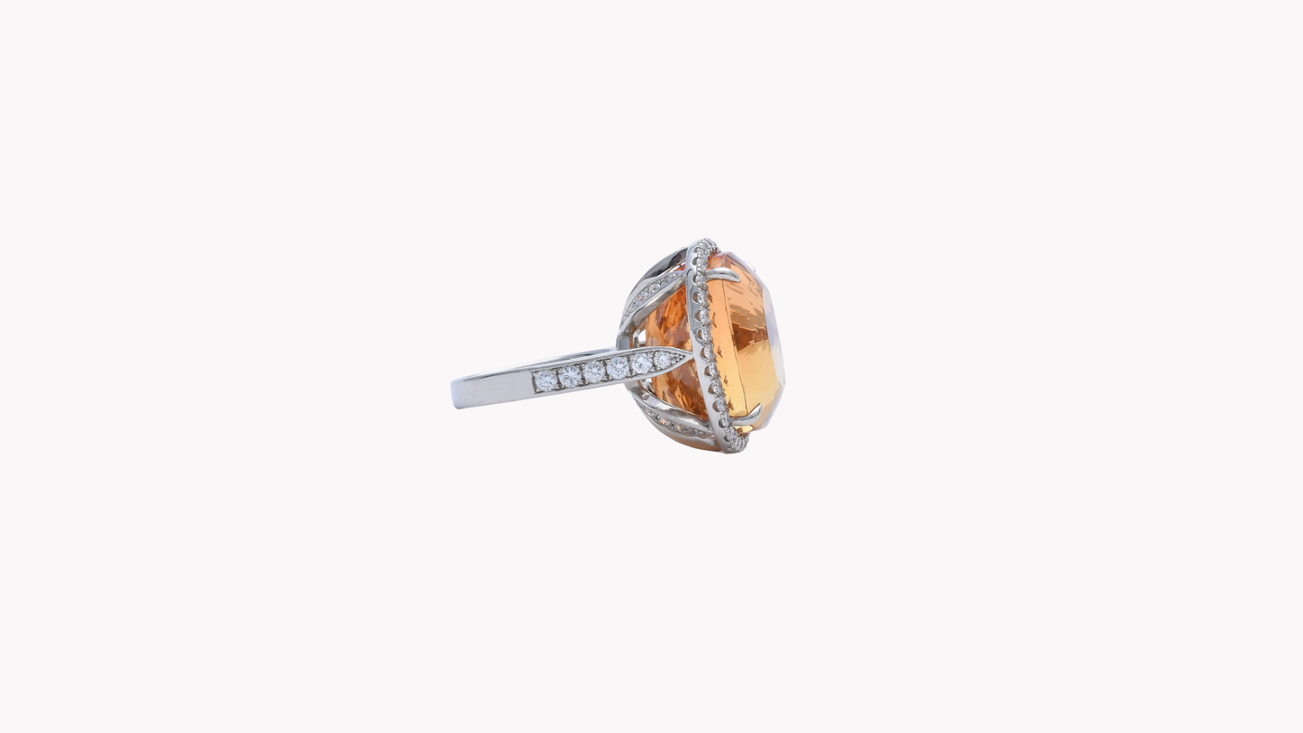Imperial Topaz Ring Pt950_Rara Bellezza 〜ララ ベレーツァ 稀代の美〜