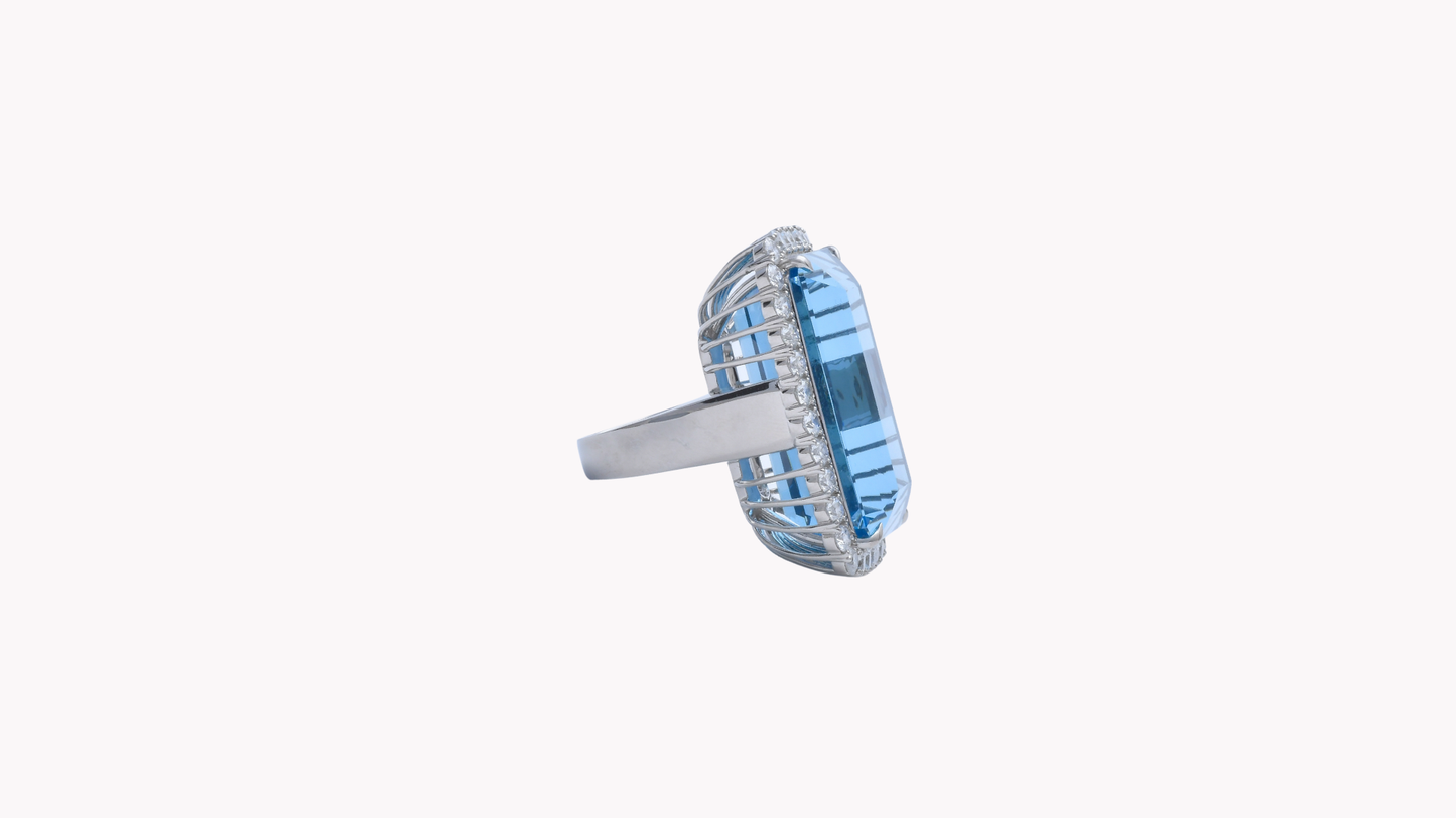 Aquamarine(アクアマリン) Ring Pt950_Rara Bellezza 〜ララ ベレーツァ 稀代の美〜
