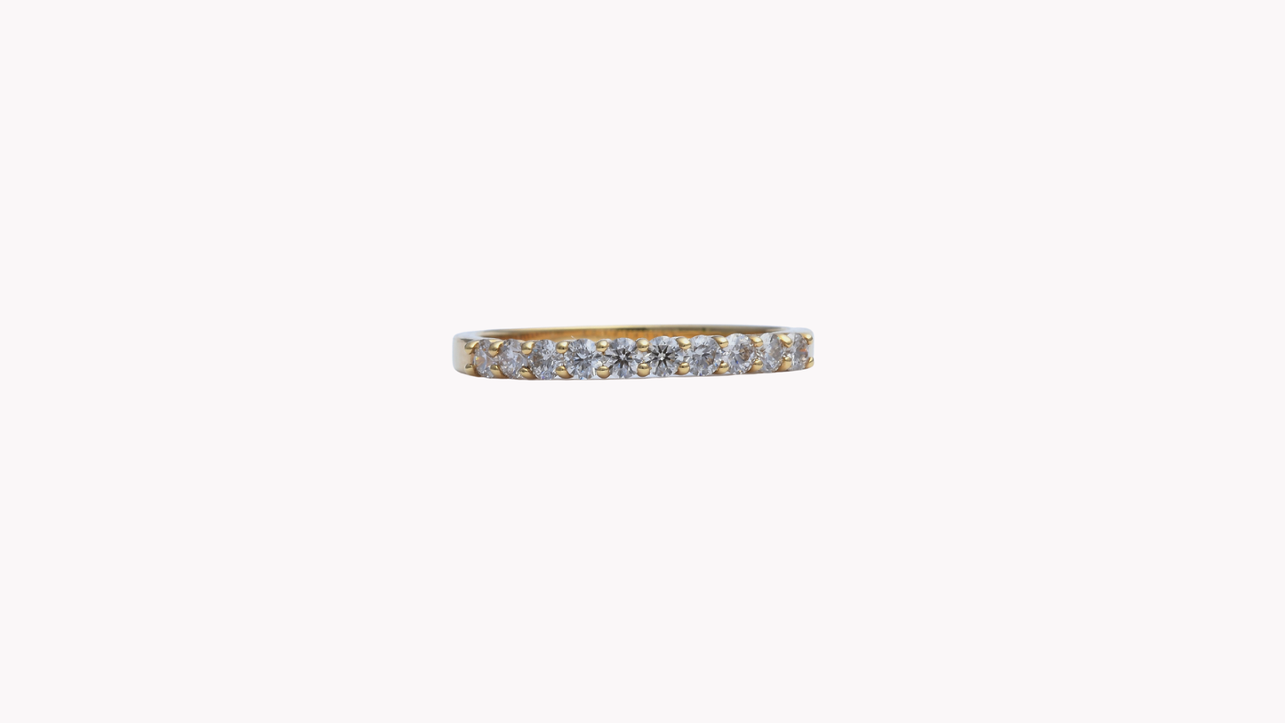 K18YG 10p D0.30ct ラインR_My First Jewelry マイファーストジュエリー