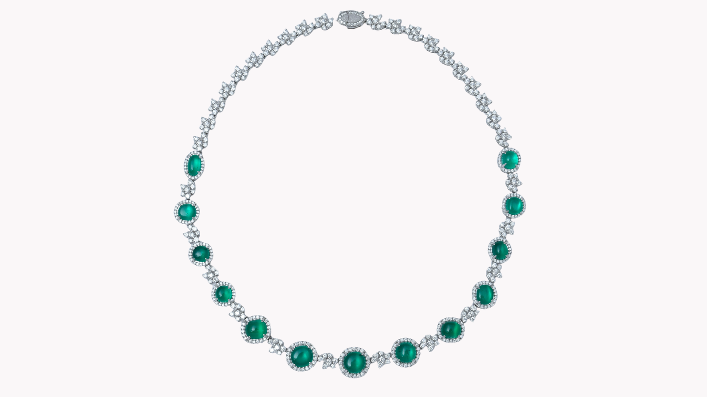 Emerald Cat’s-Eye Necklace_J Superlative 〜ジェイスパーラティブ 最上級の輝き〜
