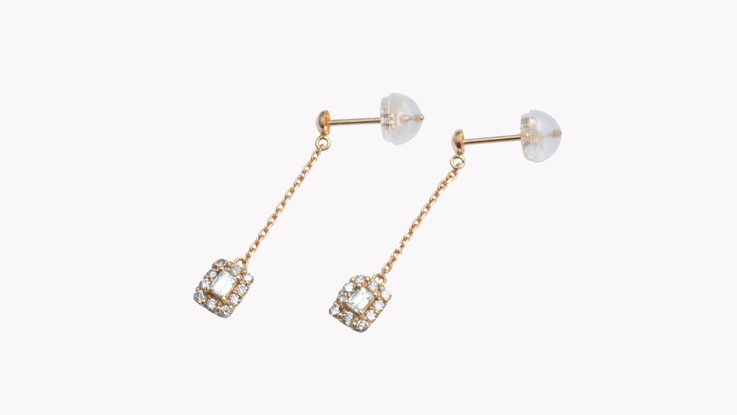 K18YG BGD D0.26ct チェーンラPi_My First Jewelry マイファーストジュエリー