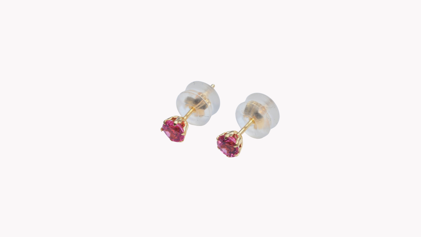 K18YG RDピンクスピネル 0.40ctup Pi-6pin_My First Jewelry マイファーストジュエリー