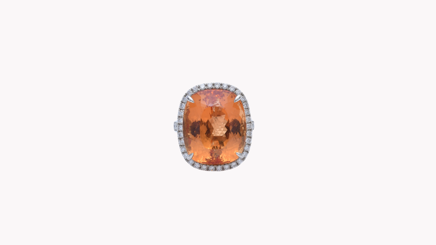 Imperial Topaz Ring Pt950_Rara Bellezza 〜ララ ベレーツァ 稀代の美〜