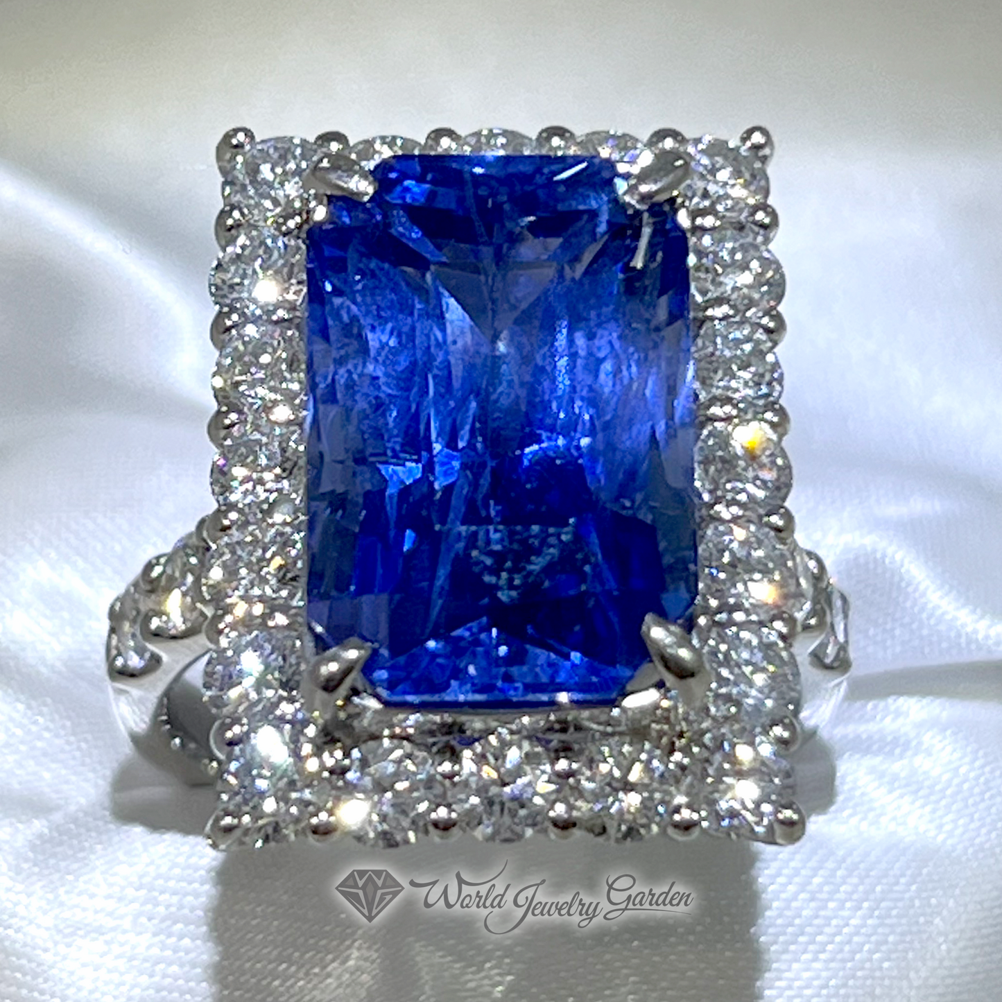 蓝色蓝宝石 10.38 克拉戒指,带 GIA 真品证书 Symbol of Noble ~Symbol of Noble~ wi0004