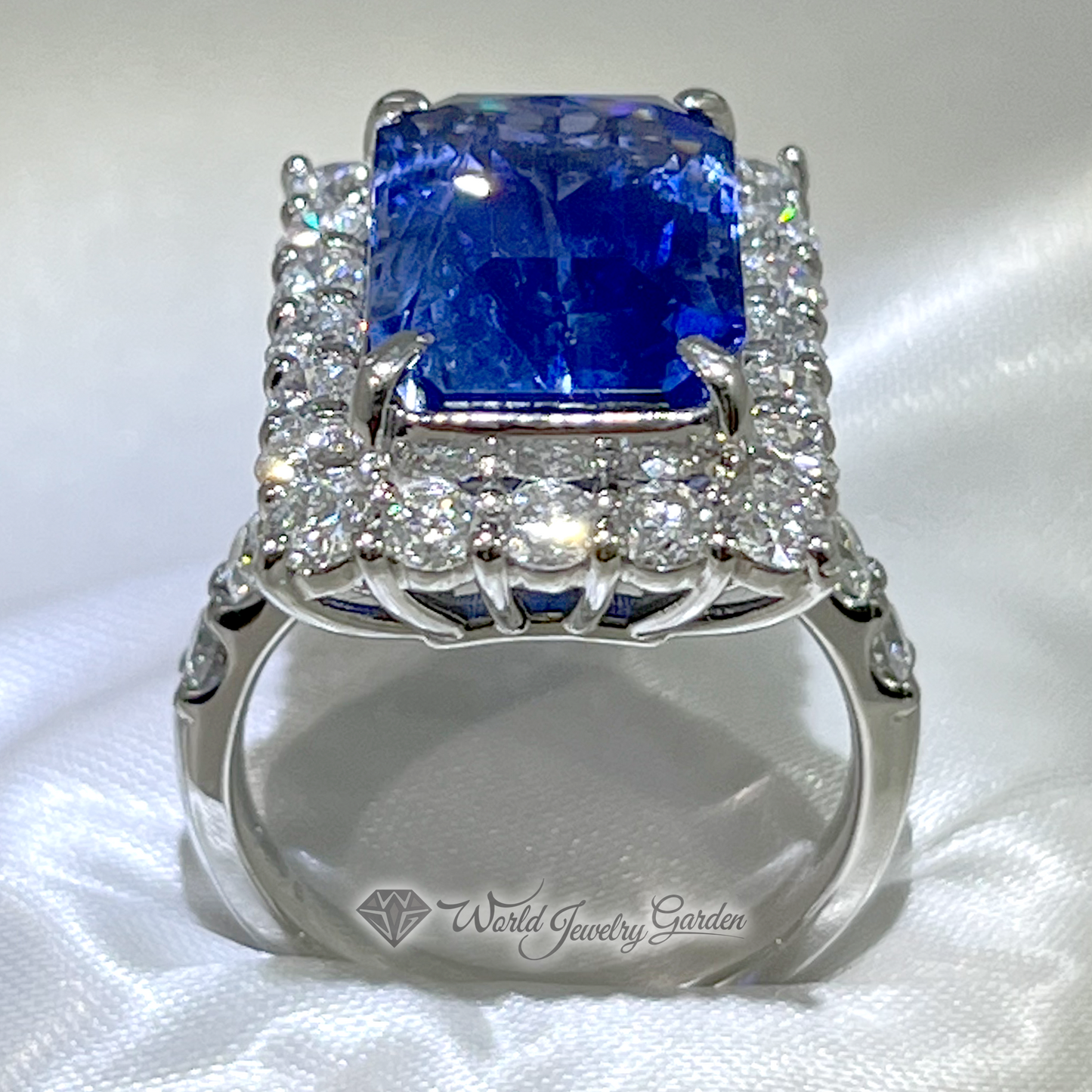 蓝色蓝宝石 10.38 克拉戒指,带 GIA 真品证书 Symbol of Noble ~Symbol of Noble~ wi0004