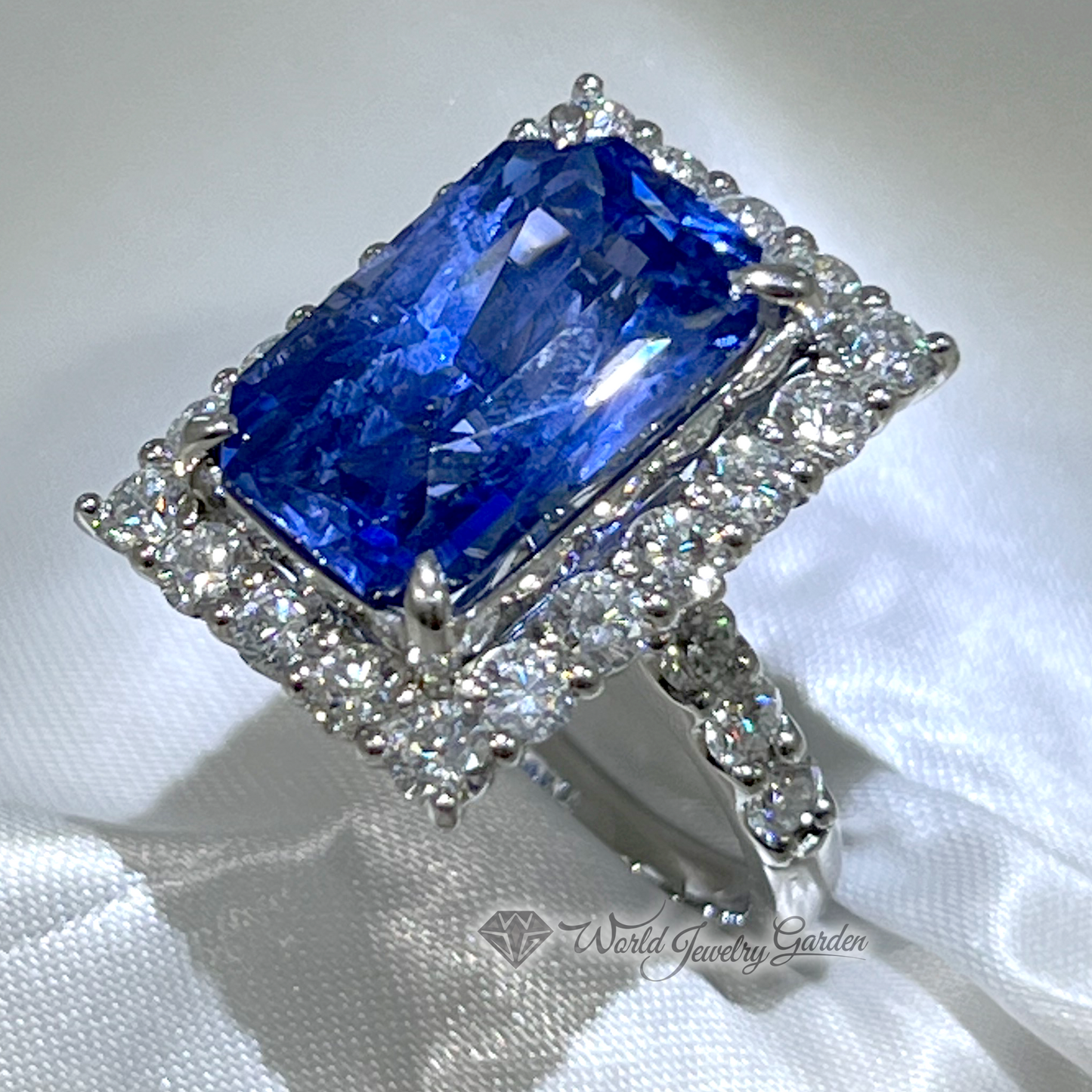 蓝色蓝宝石 10.38 克拉戒指,带 GIA 真品证书 Symbol of Noble ~Symbol of Noble~ wi0004