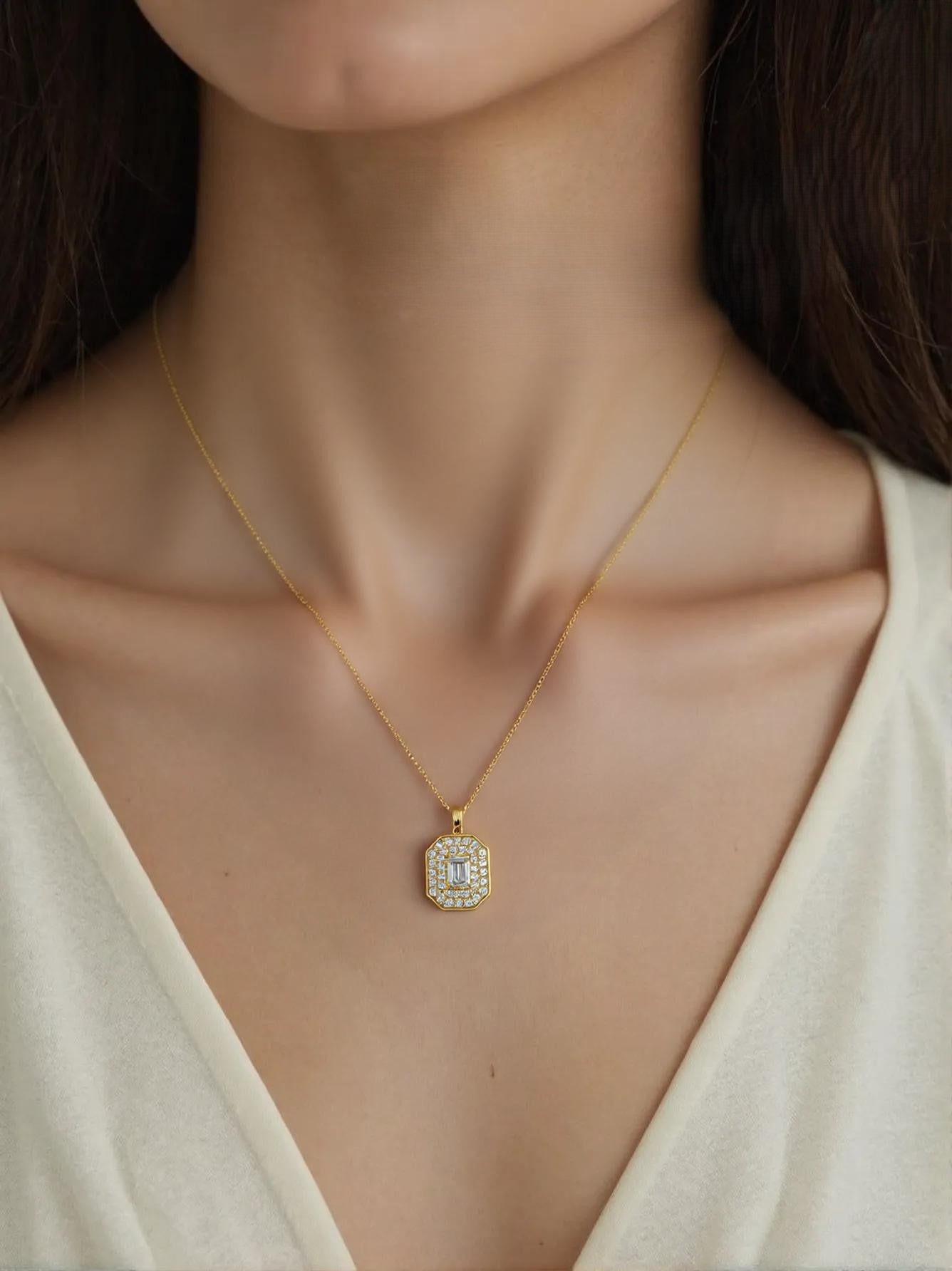 Large Diamond Necklace K18_Belle Journée. 〜ベルジューネ 素敵な日〜