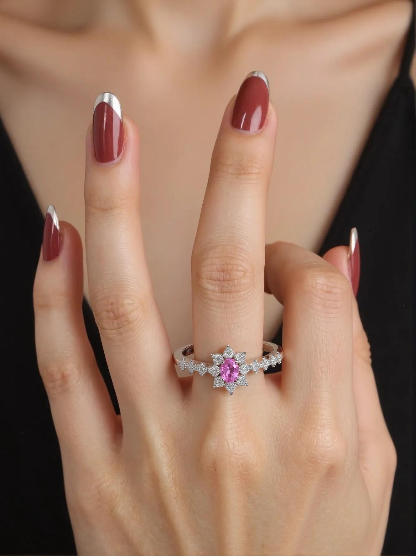Padparacha Tiara Pt900 0.185 ct_J Superlative 〜ジェイスパーラティブ 最上級の輝き〜