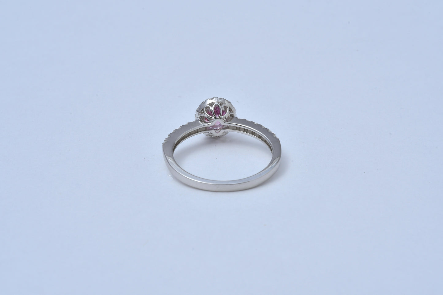 Padparacha Solitaire Pt900 1.075 ct