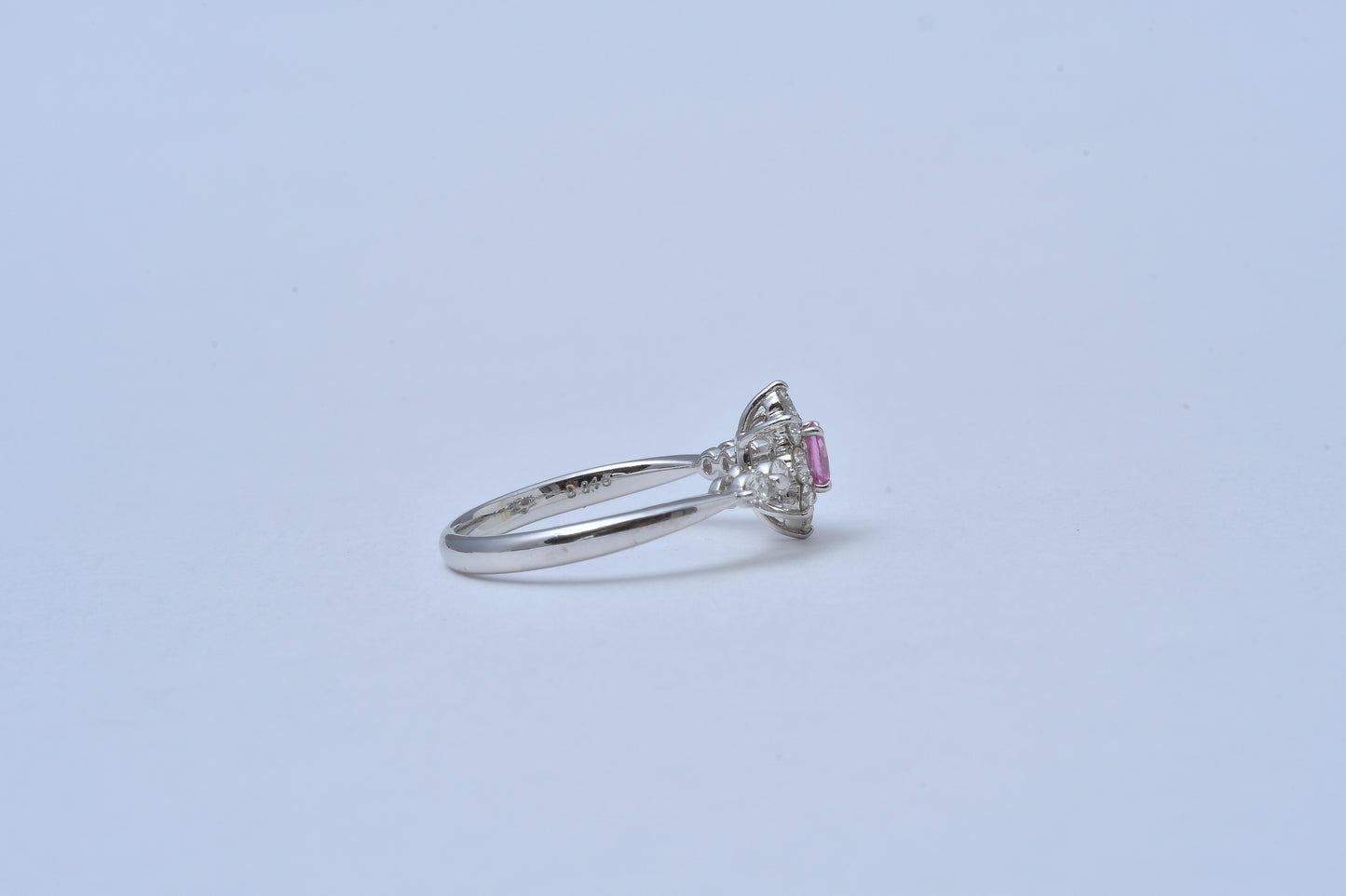 Padparacha Tiara Pt900 0.185 ct