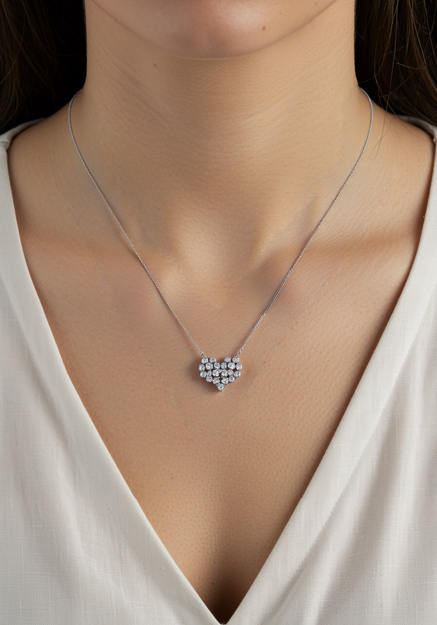 18K White Gold × Heart_NICE SPAKLE~ ナイス スパークル 素敵な輝き~