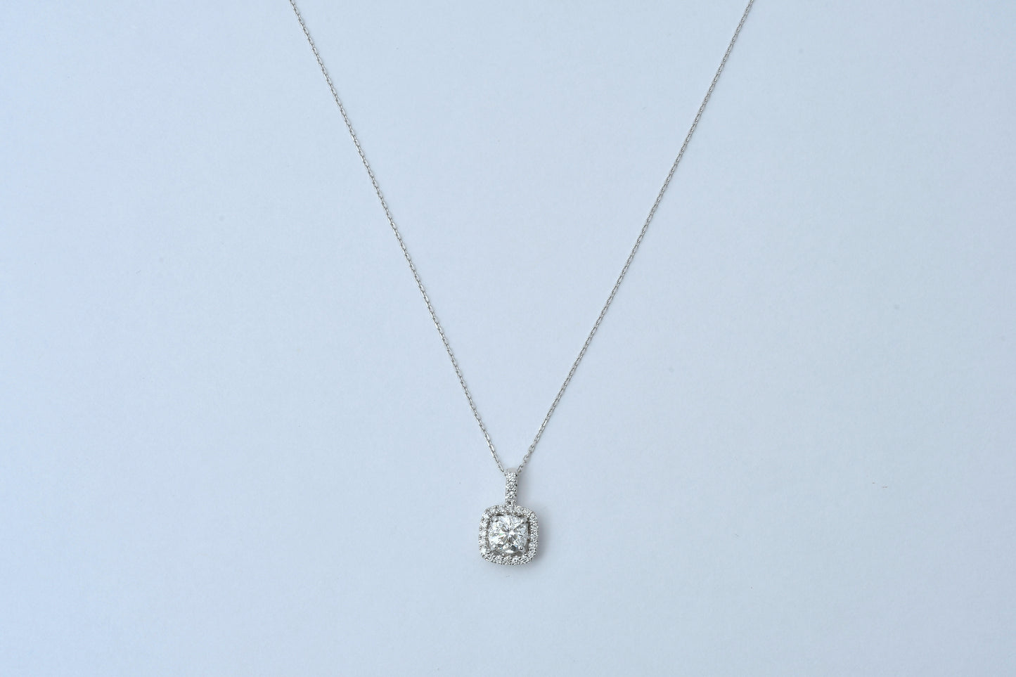 Natural Diamond Necklace Pt900