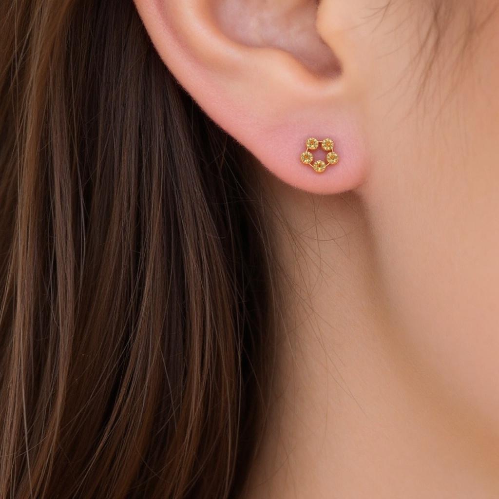 K18YG RDシトリン Pi_My First Jewelry マイファーストジュエリー