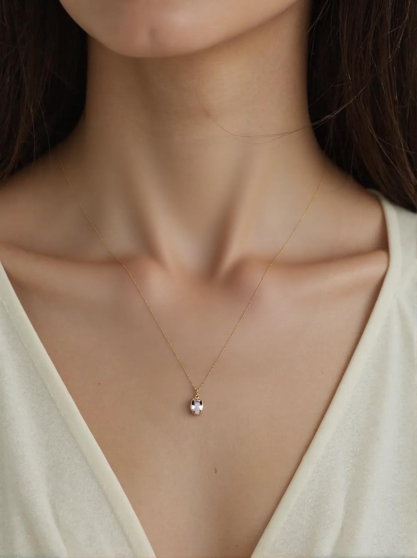 K18PG PSモルガナイト 0.55ctup/D0.02ct PN_My First Jewelry マイファーストジュエリー