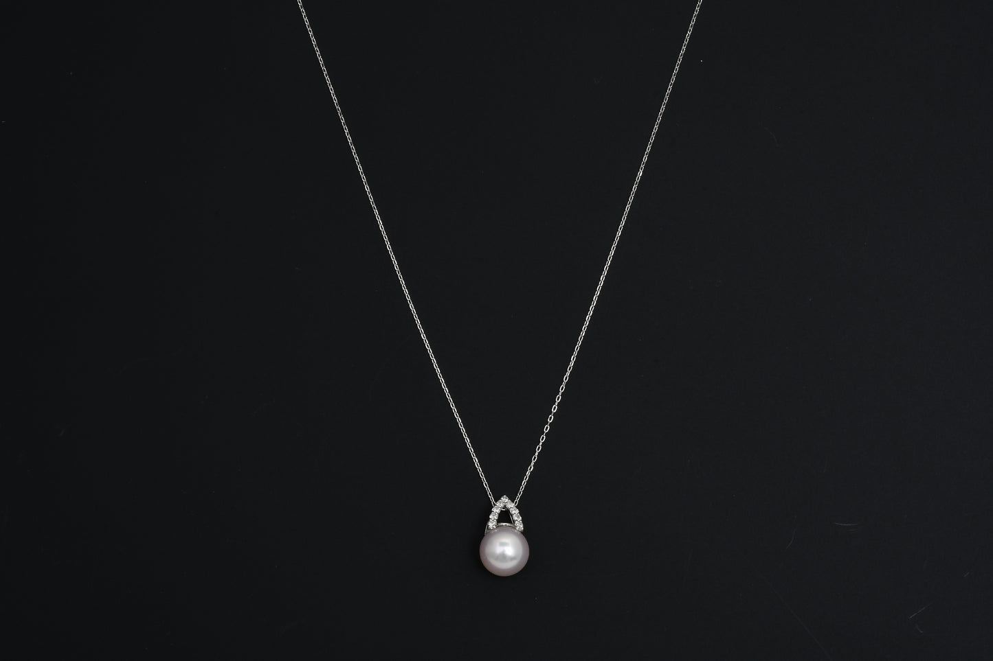 パール 8.5mm / × ダイヤ 0.08ct / ネックレス__Aqua Grace(アクア・グレース)