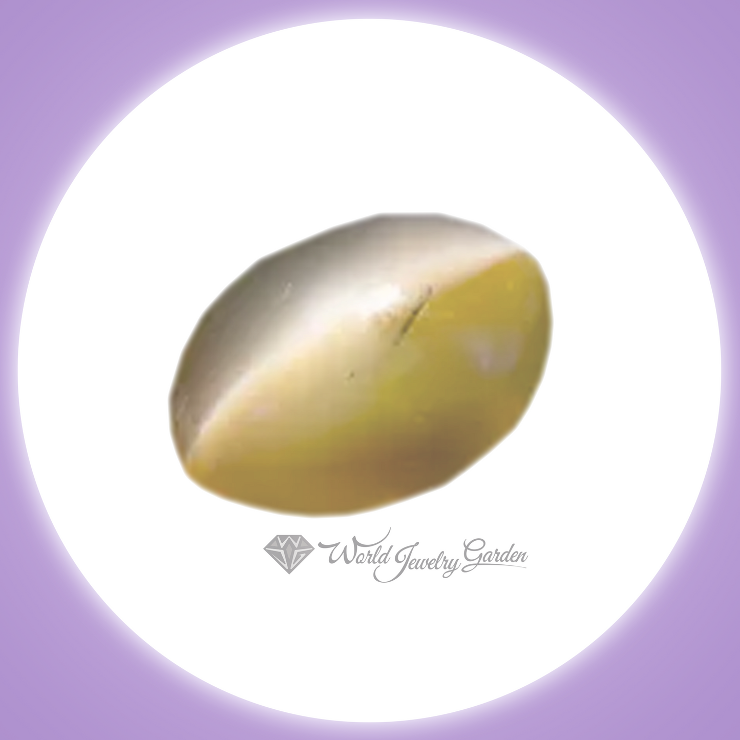金绿宝石猫眼石 3.84 克拉珍贵彩色宝石 ~珍贵彩色宝石~ wc0020OSCEC0001