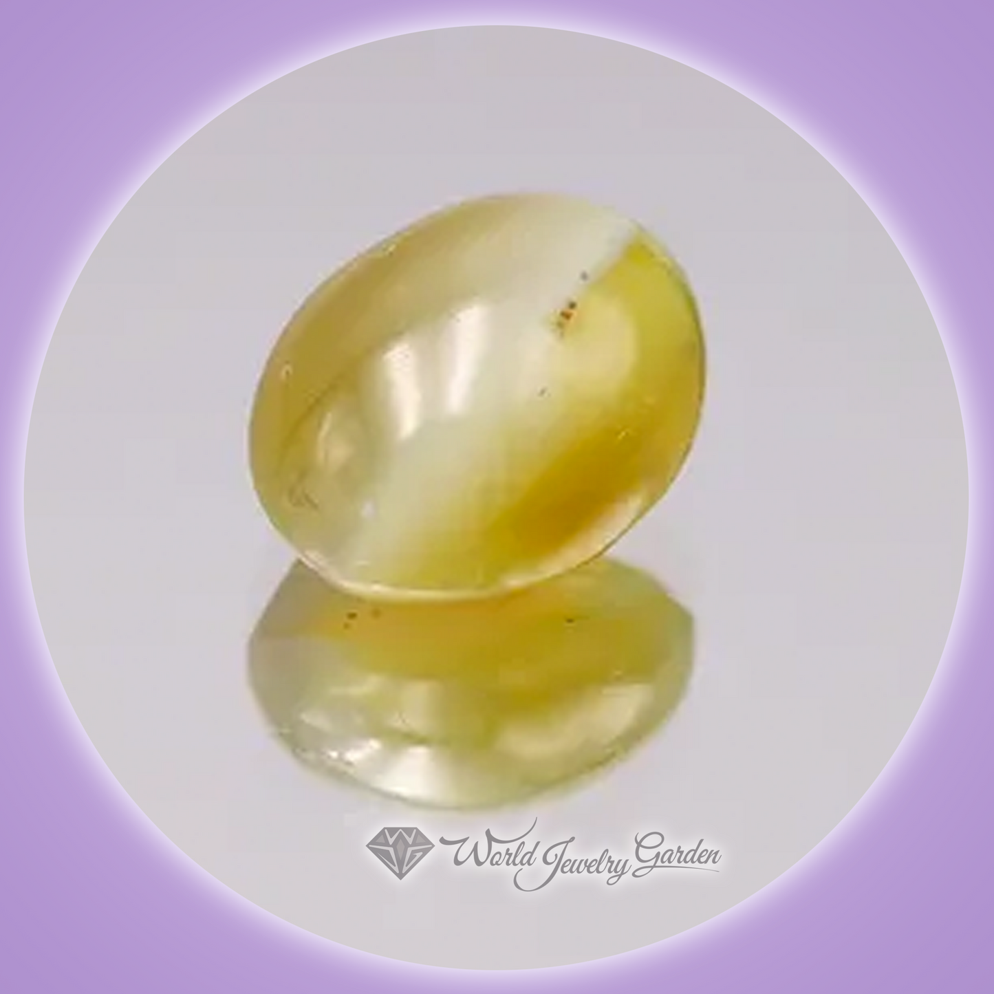 金绿宝石猫眼石 3.84 克拉珍贵彩色宝石 ~珍贵彩色宝石~ wc0020OSCEC0001