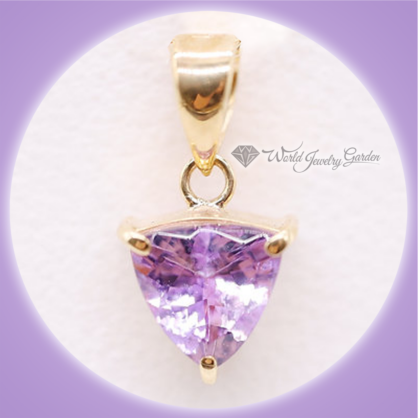 粉色丹泉石吊坠顶部 0.76 克拉珍贵彩色宝石 ~珍贵彩色宝石~ wc0095OSTZ-P0002