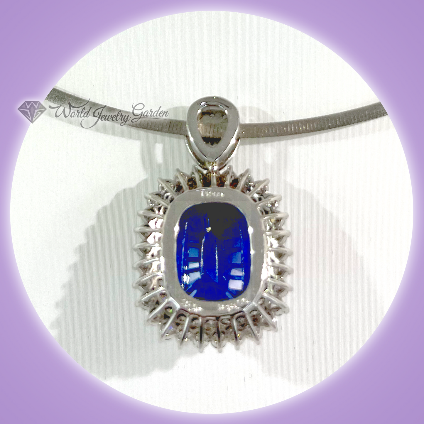 蓝色蓝宝石 15.10 克拉项链,带 CGL 真品证书 Symbol of Noble ~Symbol of Noble~ wi0019