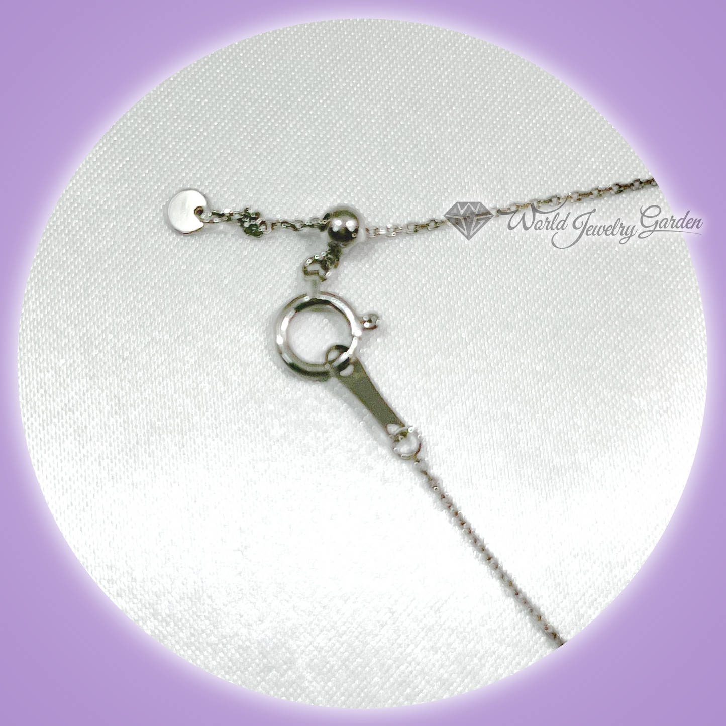 帕帕拉恰蓝宝石 1.36 克拉项链,带 JGSI 真品证书 Symbol of Noble ~Symbol of Noble~ wi0027