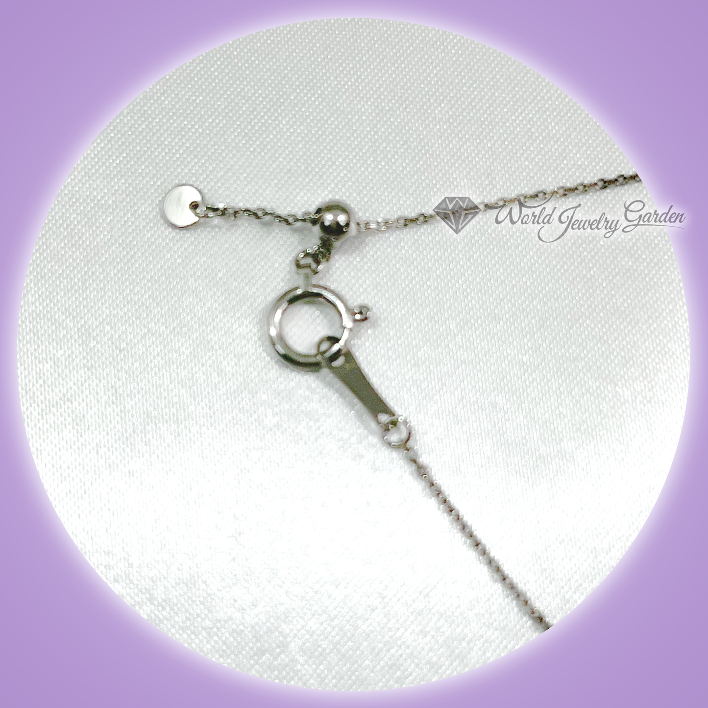 帕帕拉恰蓝宝石 1.36 克拉项链,带 JGSI 真品证书 Symbol of Noble ~Symbol of Noble~ wi0027