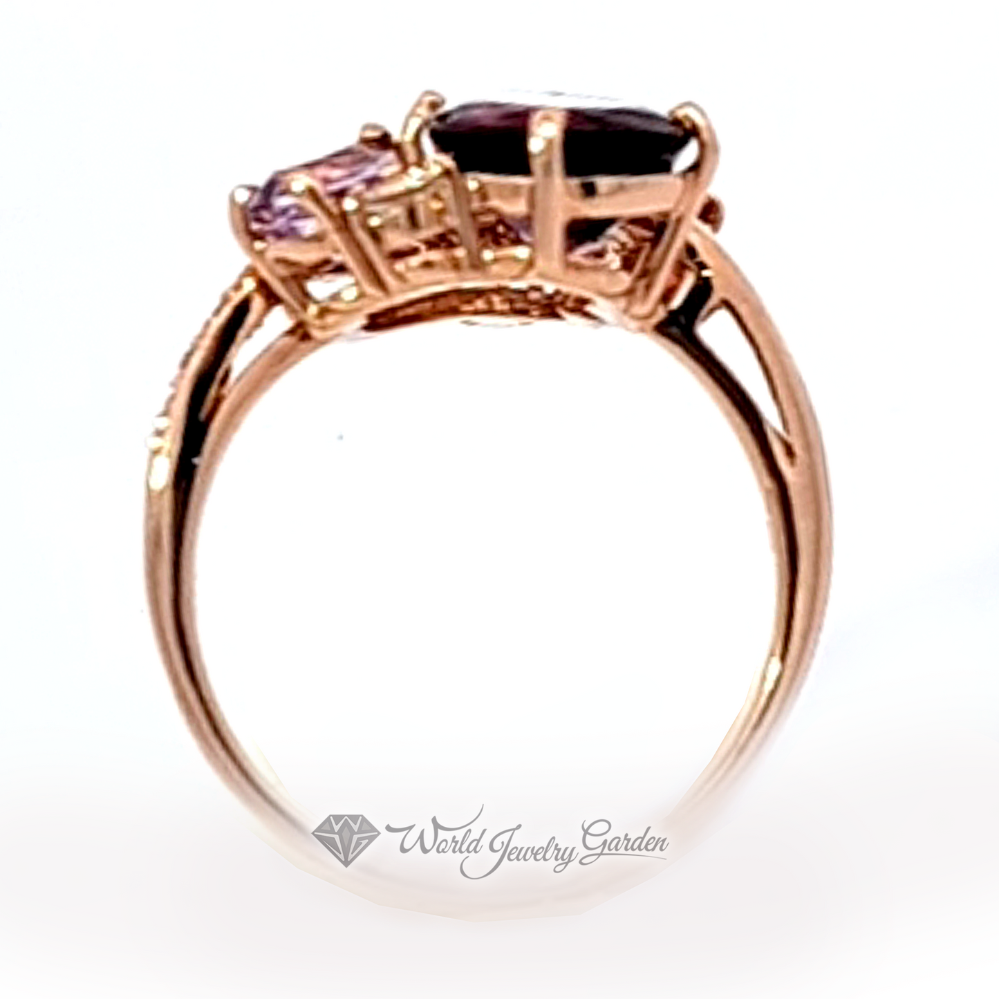 混合宝石戒指 K18 玫瑰金 Luce Delicata ~Luce Delicata Gentle Light~ wmt0007221224-00200