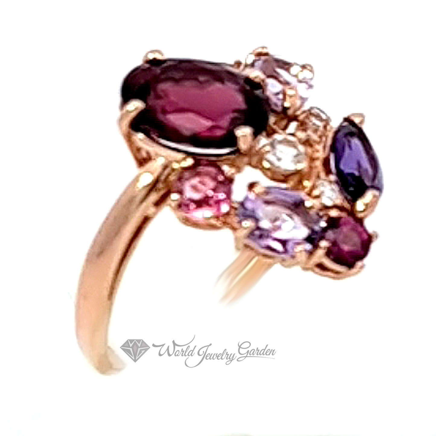 混合宝石戒指 K18 玫瑰金 Luce Delicata ~Luce Delicata Gentle Light~ wmt0007221224-00200