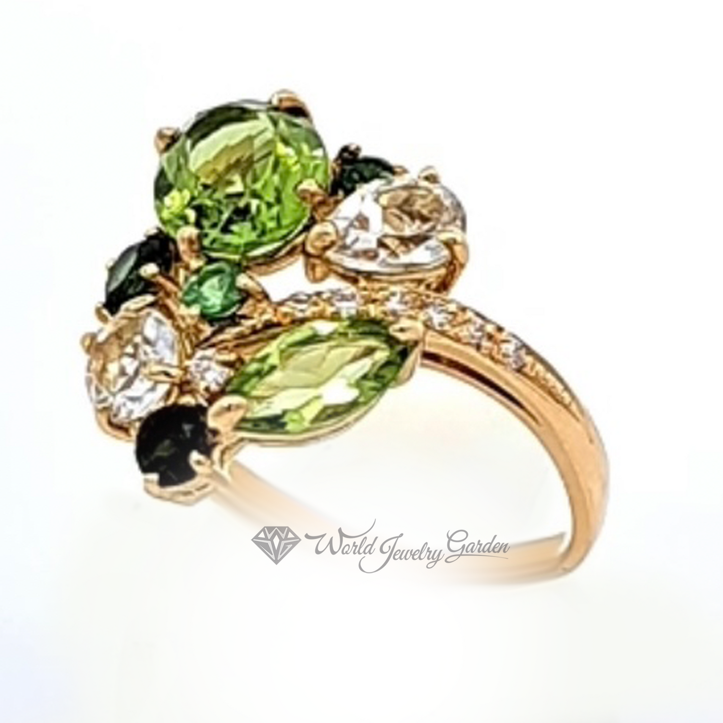 混合宝石戒指 K18 黄金 Luce Delicata ~Luce Delicata Gentle Light~ wmt0008221224-00201