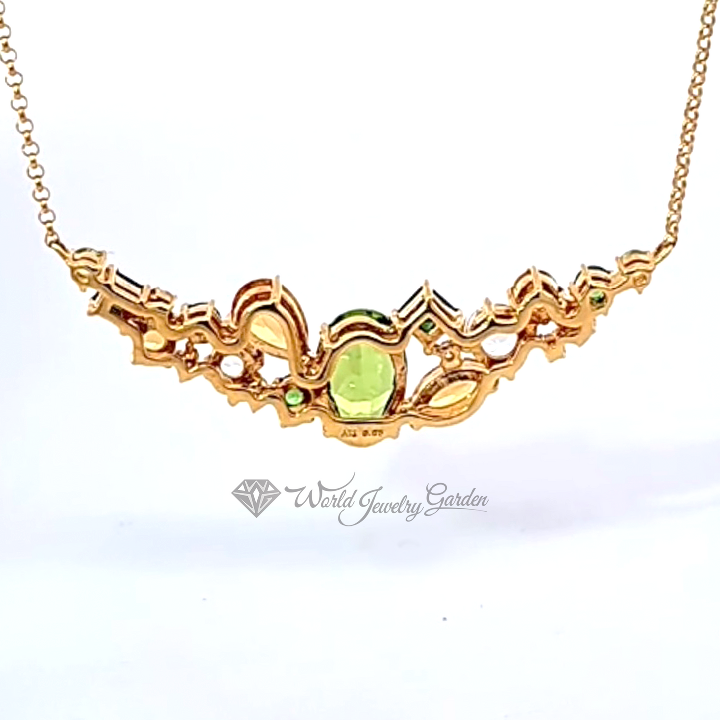 混合宝石项链 K18 黄金 Luce Delicata ~Luce Delicata Gentle Light~ wmt0004441224-01495