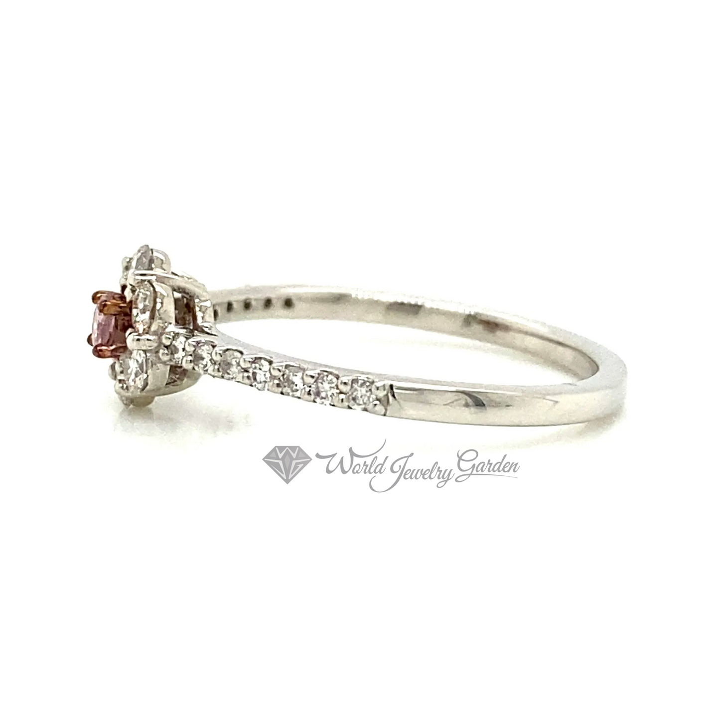 ダイアモンドフラワーリング 0.064カラット FANCY INTENSE PINK Fancy Vivid Color Diamonds~ファンシービビッドカラーダイアモンズ~ wr0013JRT0026