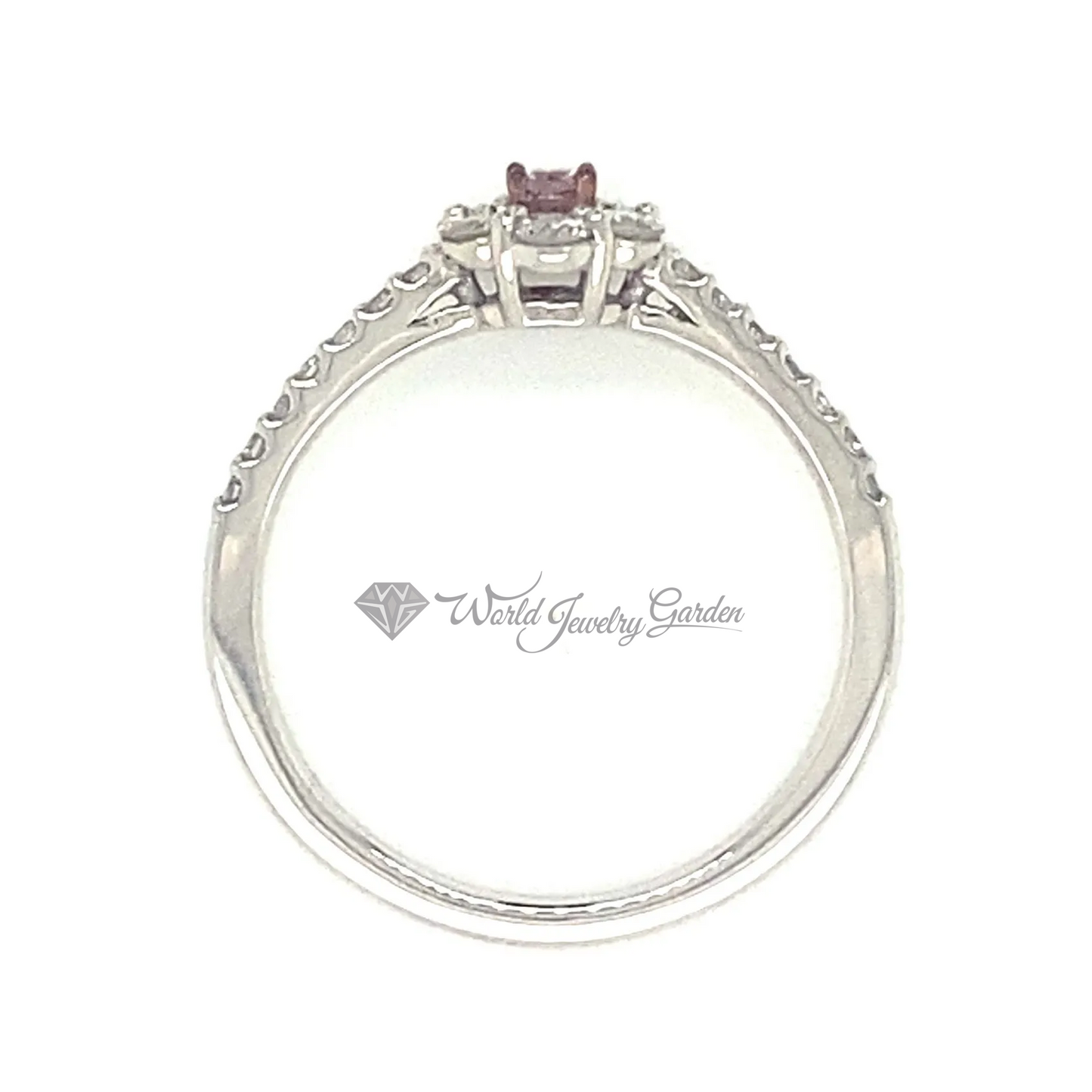 ダイアモンドフラワーリング 0.064カラット FANCY INTENSE PINK Fancy Vivid Color Diamonds~ファンシービビッドカラーダイアモンズ~ wr0013JRT0026