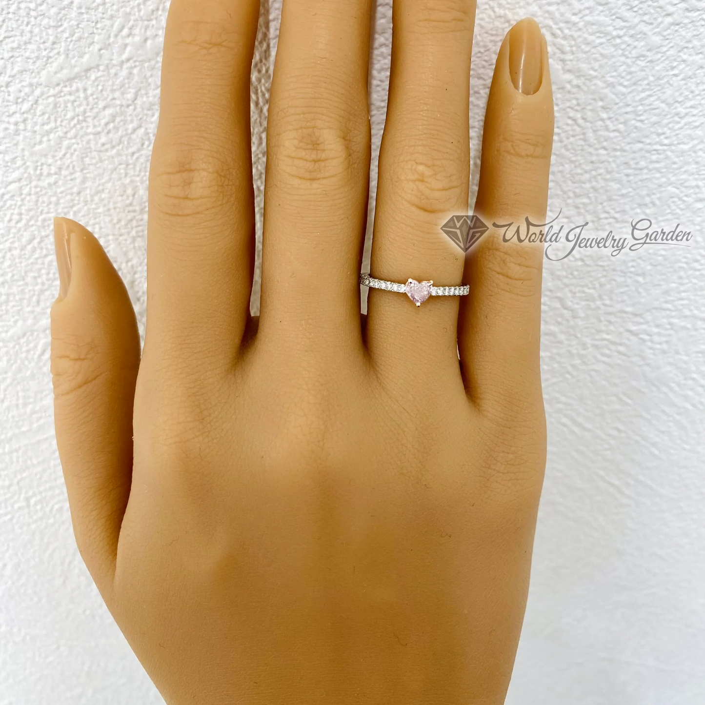 ダイアモンドフラワーリング 0.027カラット FANCY Light PURPLISH PINK Fancy Vivid Color Diamonds~ファンシービビッドカラーダイアモンズ~ wr0014JRT0043