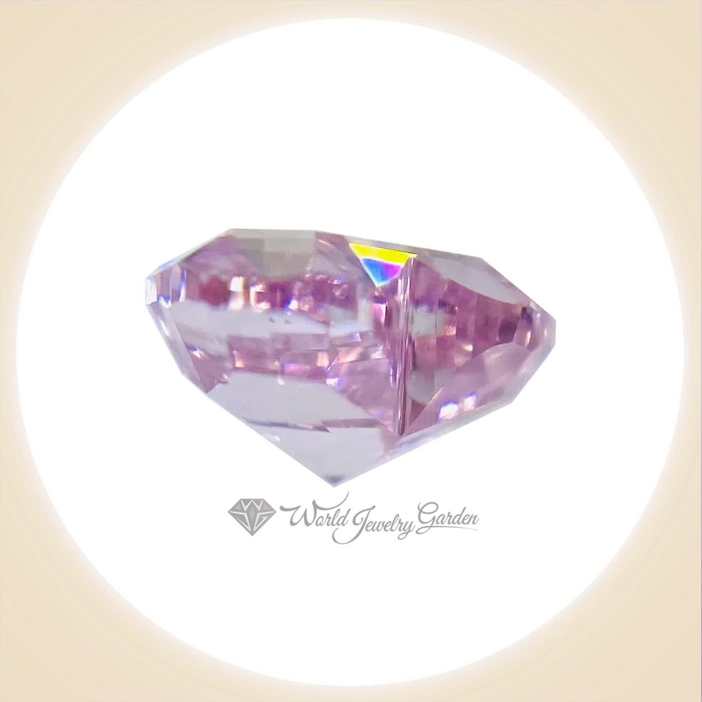 钻石 艳彩紫粉红色 0.33 克拉 艳彩钻石~艳彩钻石~ wr0015rt2114