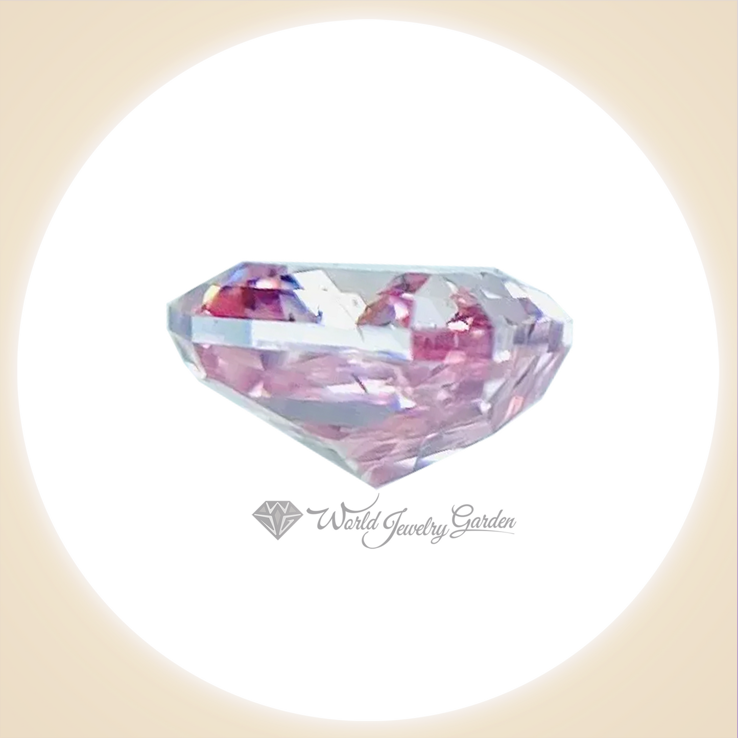 钻石 浓彩粉红色 0.102 克拉 艳彩钻石~艳彩钻石~ wr0019rt2217
