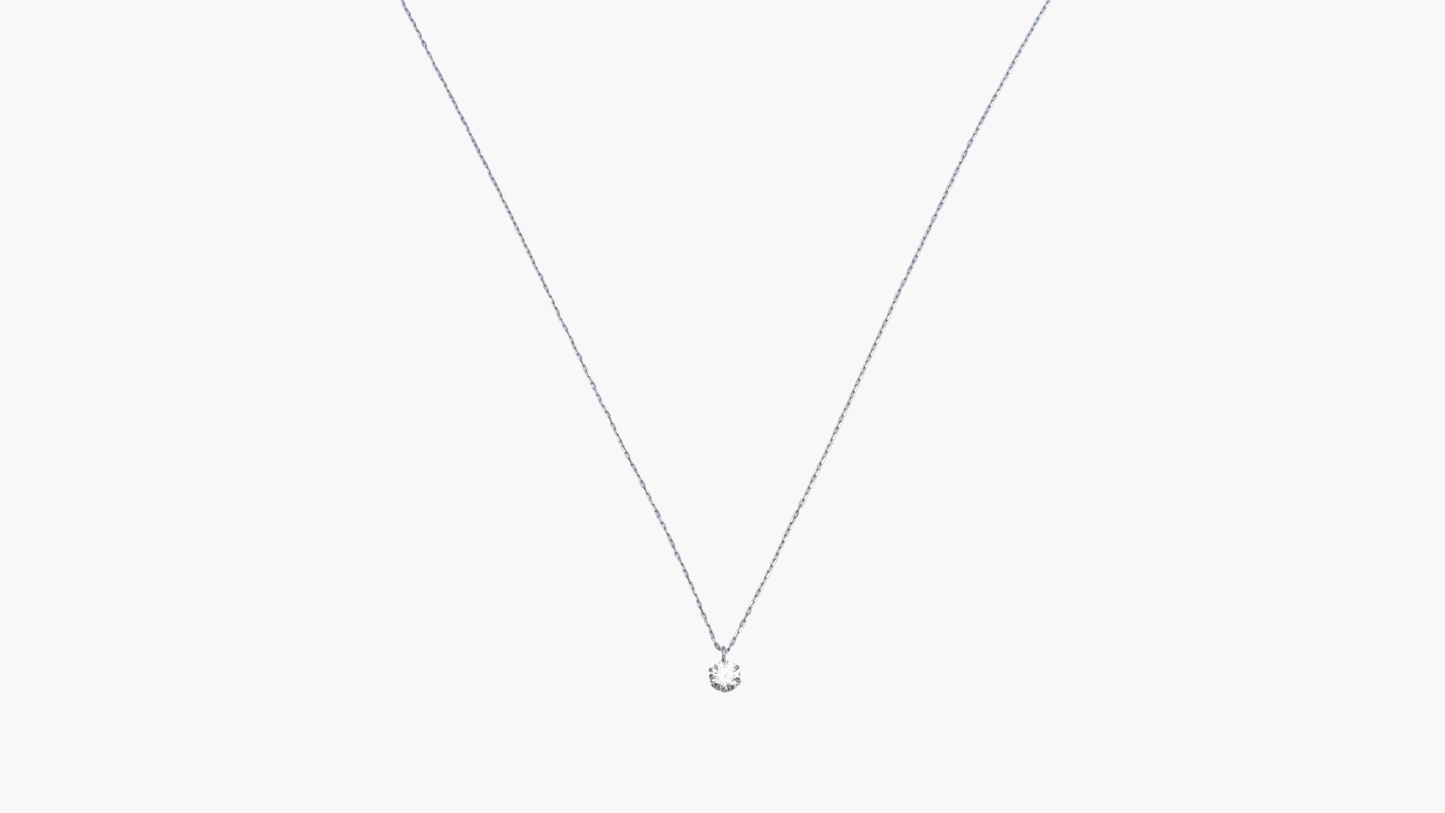 K18WG 10p D0.05ct ラインチェーンBT_My First Jewelry マイファーストジュエリー