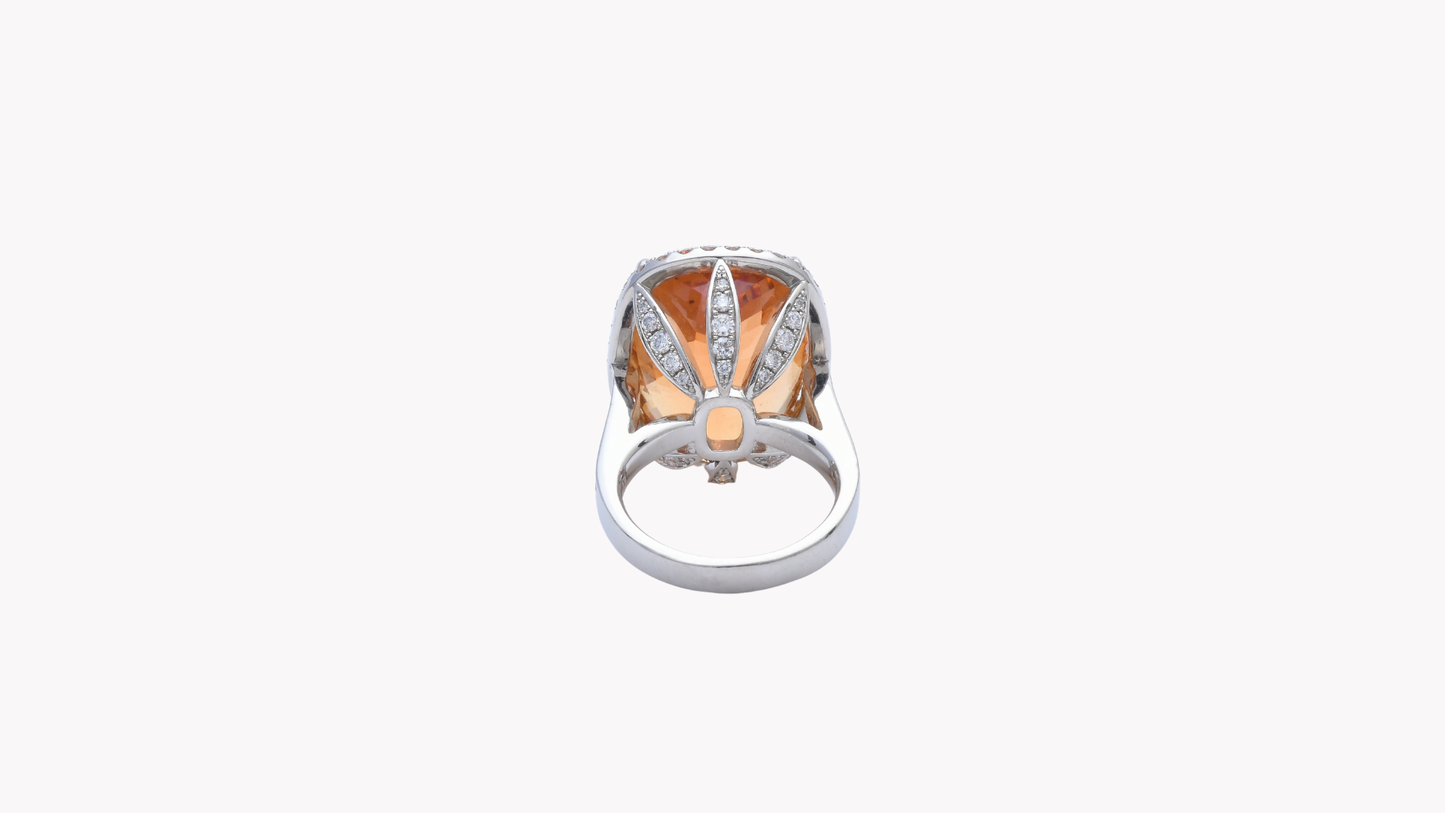 Imperial Topaz Ring Pt950_Rara Bellezza 〜ララ ベレーツァ 稀代の美〜