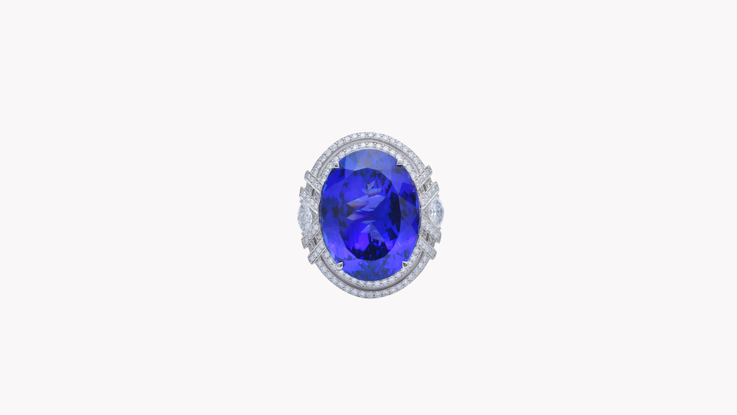 Tanzanite Ring Pt900_Rara Bellezza 〜ララ ベレーツァ 稀代の美〜
