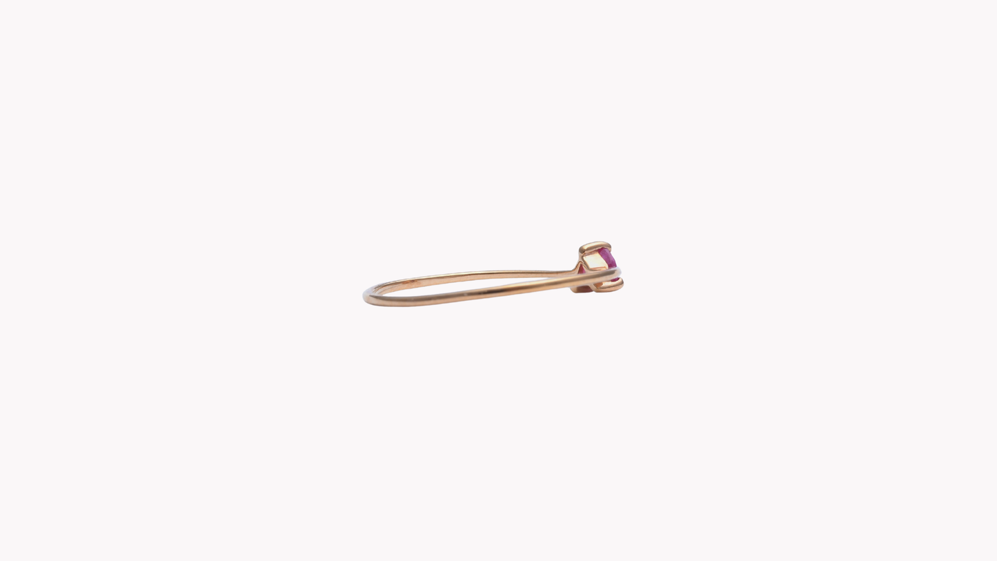 K18PG HSルビー_My First Jewelry マイファーストジュエリー