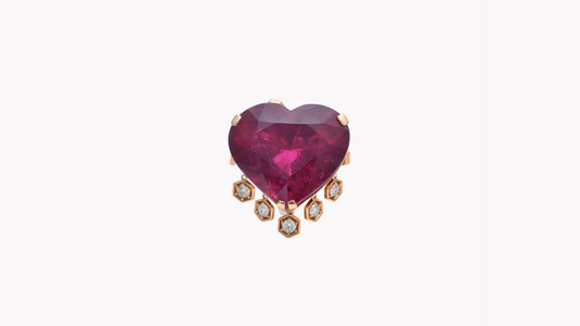 Rubellite & Diamond Ring K18YG_Rara Bellezza 〜ララ ベレーツァ 稀代の美〜
