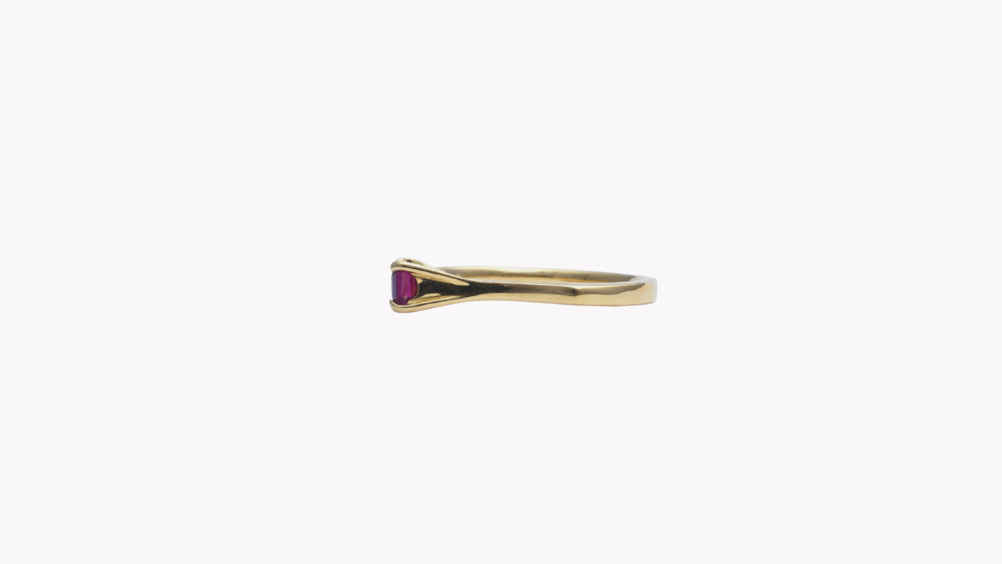 K18YGEMロードライトガーネットピンキーR_My First Jewelry マイファーストジュエリー