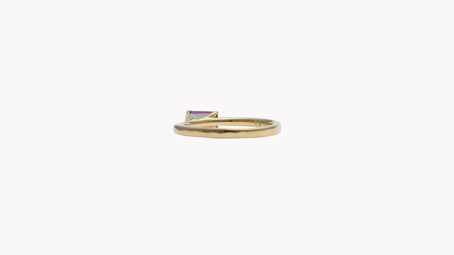 K18YGEMロードライトガーネットピンキーR_My First Jewelry マイファーストジュエリー