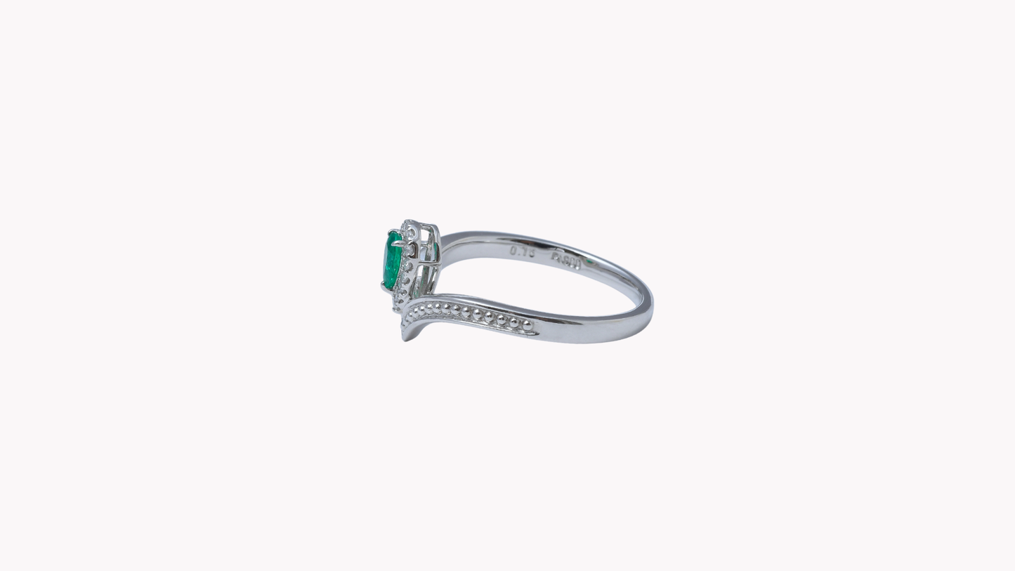 Emerald Leaf Pt900 0.150 ct_J Superlative 〜ジェイスパーラティブ 最上級の輝き〜