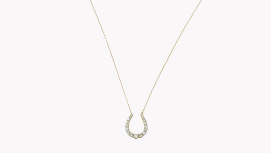 Round Diamond Necklace K18YG_Belle Journée. 〜ベルジューネ 素敵な日〜
