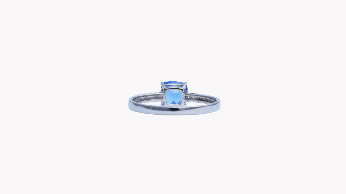 Pt900 RADタンザナイト0.86ctup/D0.05ct R_My First Jewelry マイファーストジュエリー