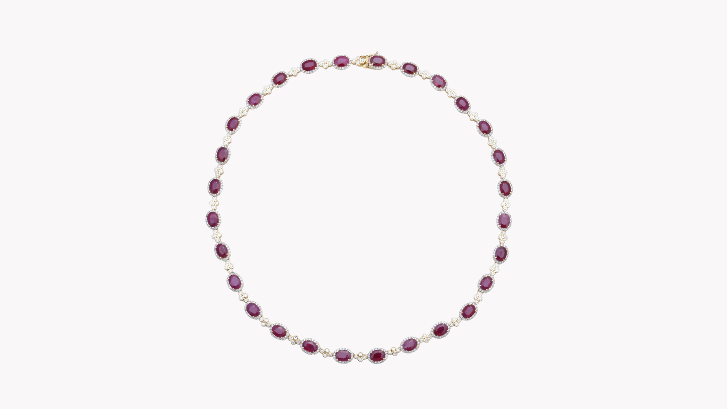 Ruby Necklace K18YG_Rara Bellezza 〜ララ ベレーツァ 稀代の美〜