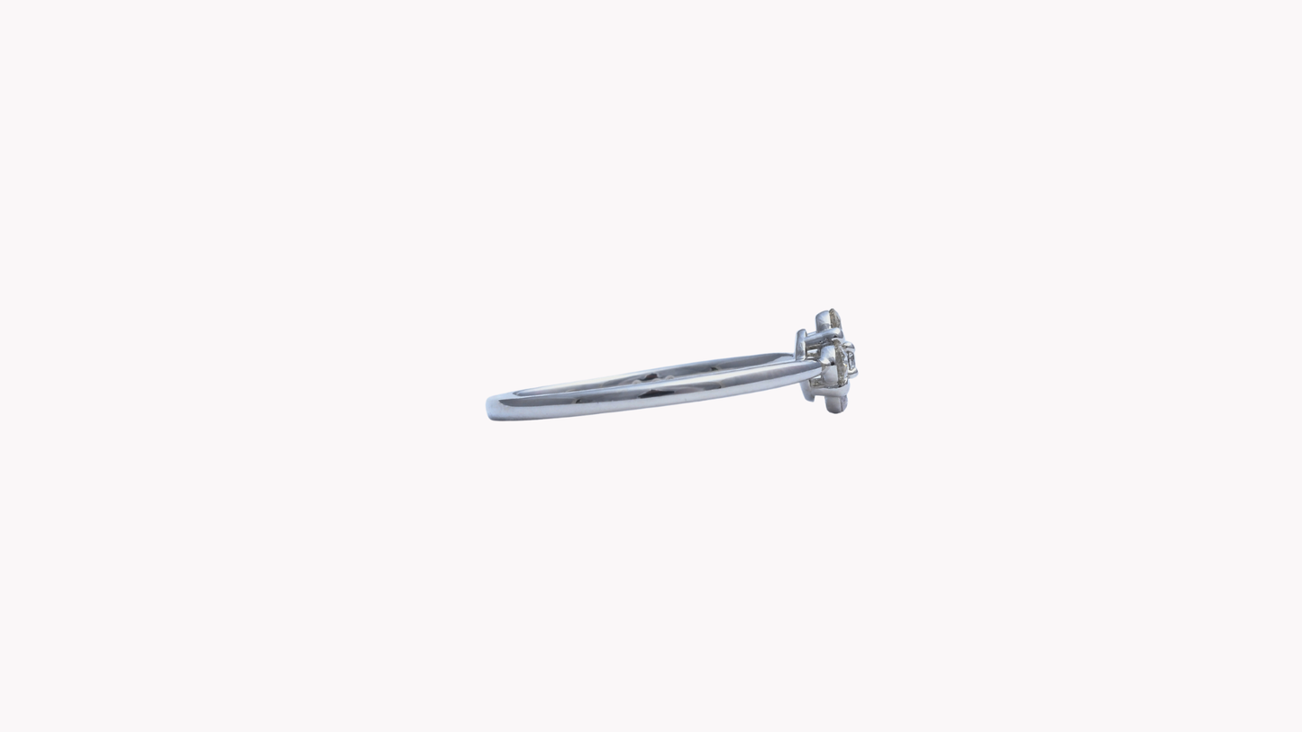 Pt900 5p D0.20ct フラワーR_My First Jewelry マイファーストジュエリー