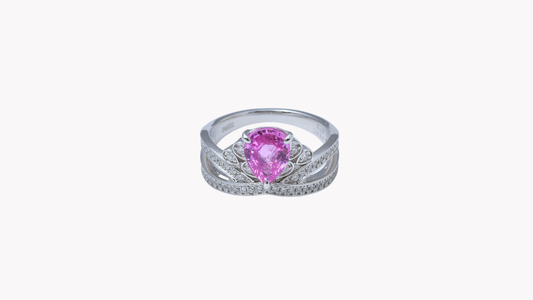 Pink Sapphire Tiara Pt900_J Superlative 〜ジェイスパーラティブ 最上級の輝き〜