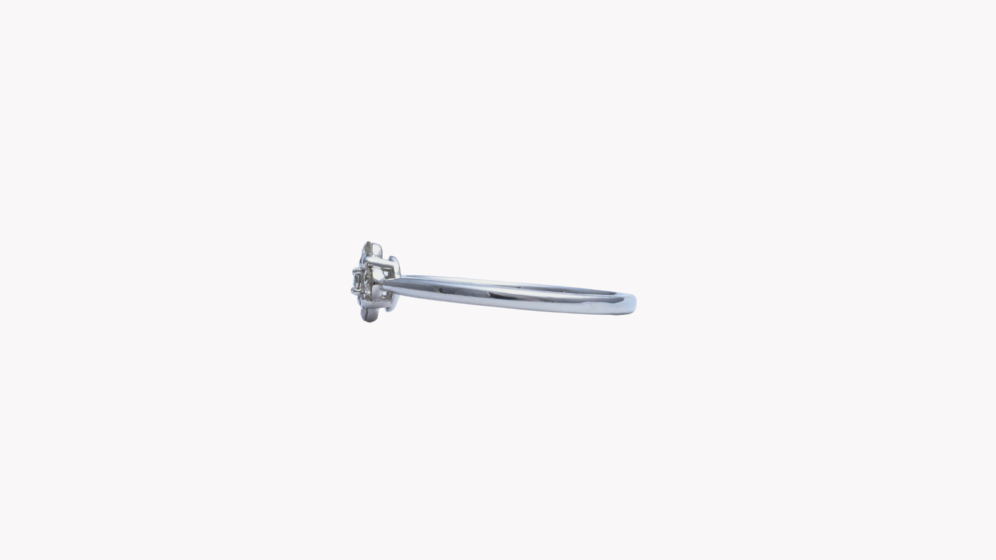 Pt900 5p D0.20ct フラワーR_My First Jewelry マイファーストジュエリー