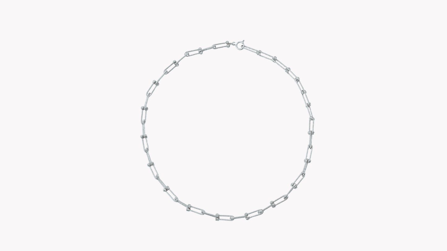 ladder Chain Necklace K18WG_Belle Journée. 〜ベルジューネ 素敵な日〜